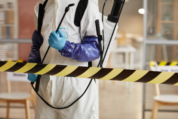 Professional Biohazard Cleanup technician working in Weare, NH